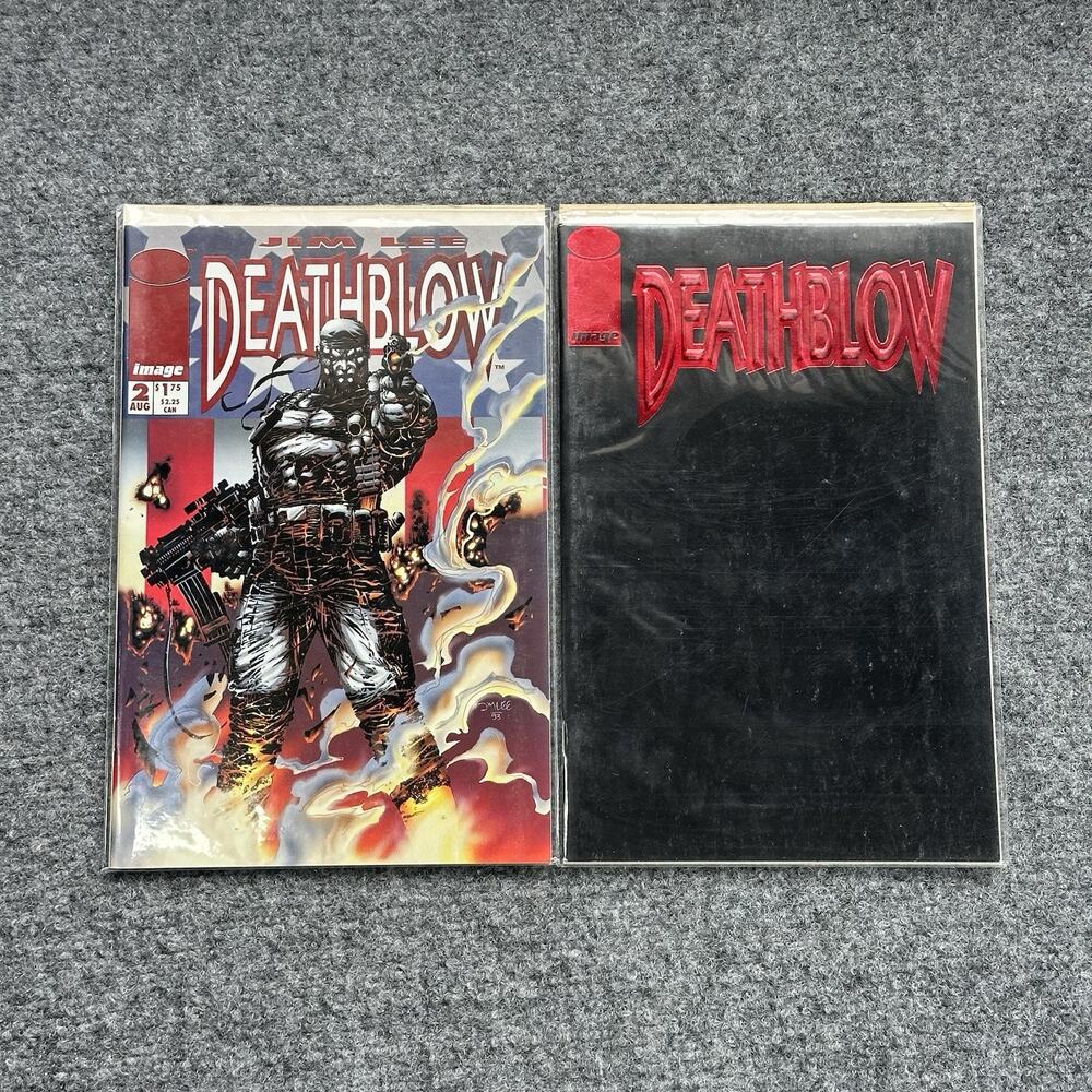 1993 IMAGE COMICS DEATHBLOW SET #1-2 VF+ JIM Lee - Nice - Sleeved